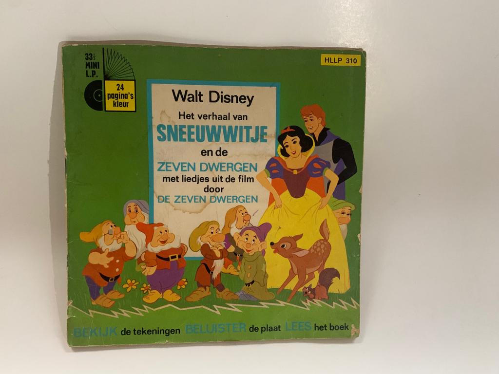 Disney Sneeuwwitje mini LP + boekje, 1966, Ophalen of Verzenden, Overige figuren, Gebruikt, Overige typen