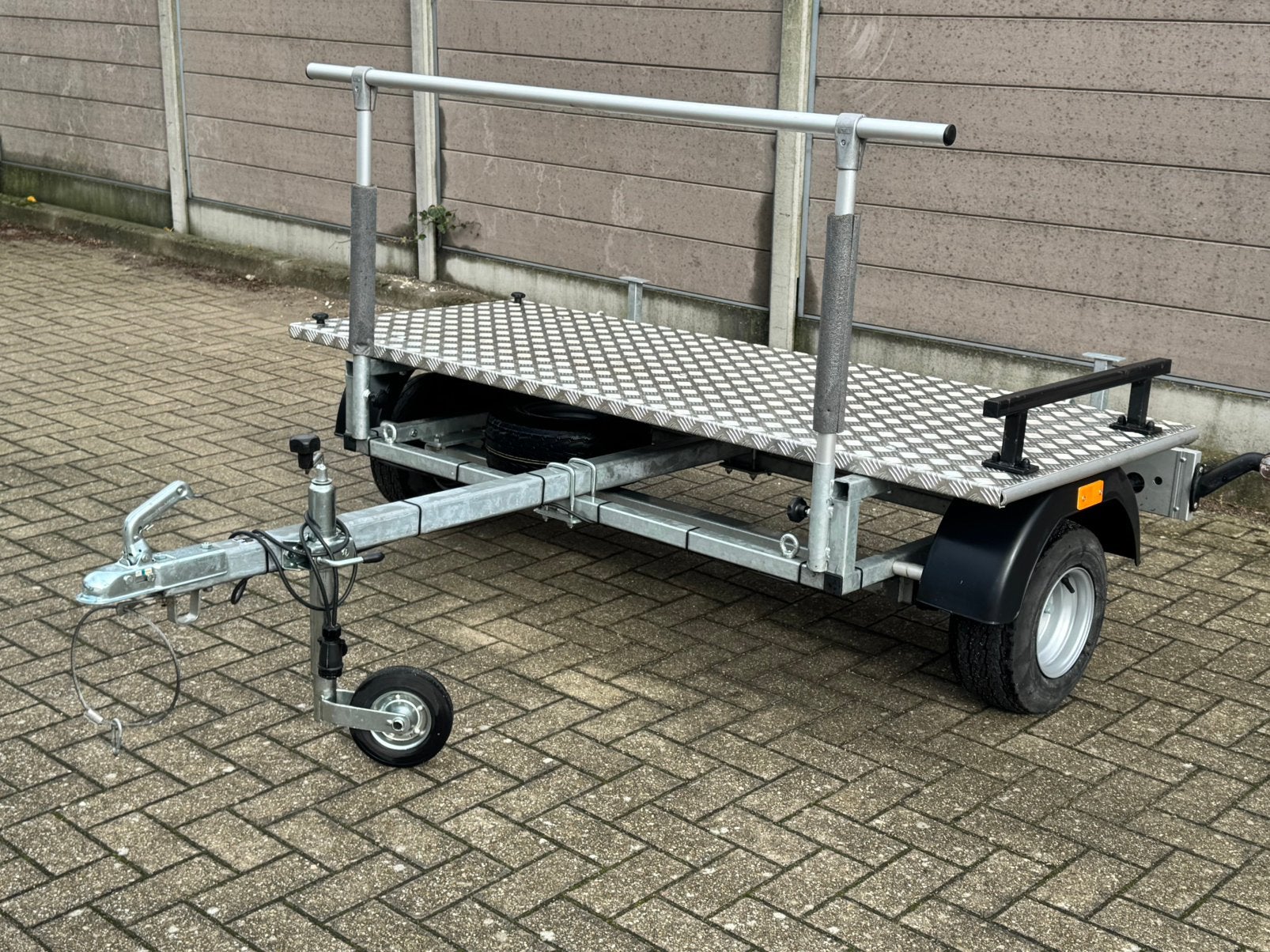 Shorty Camperaanhanger – Motortrailer – Oprijplaat –, Ophalen of Verzenden, Zo goed als nieuw