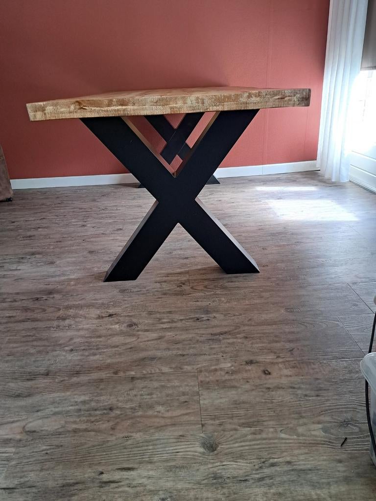 metalen onderstel eettafel, Huis en Inrichting, Tafels | Eettafels, Ophalen, Gebruikt