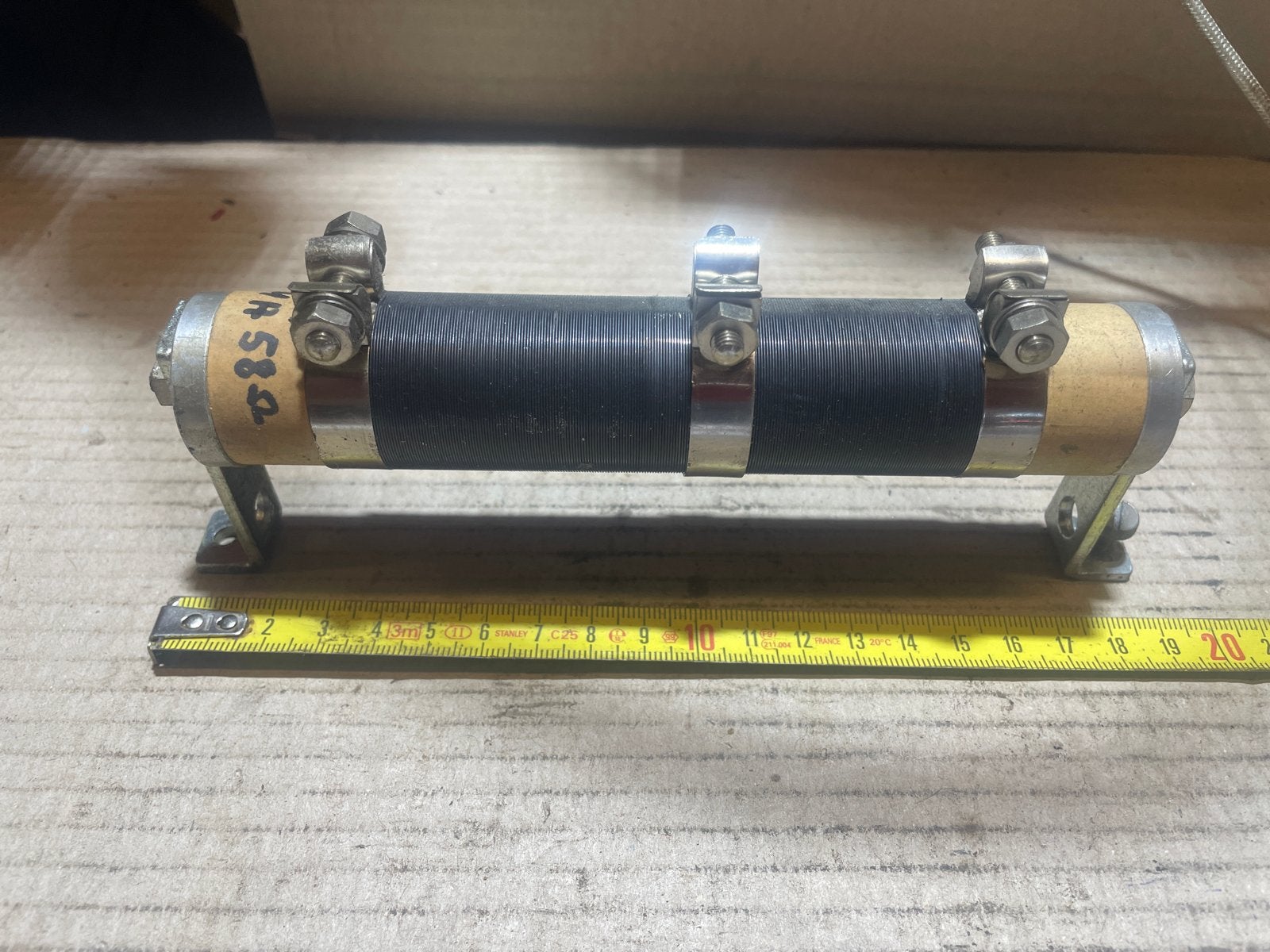 Vintage Draadgewonden Weerstand 1.4A 58 Ohm, Hobby en Vrije tijd, Elektronica-componenten, Ophalen, Gebruikt