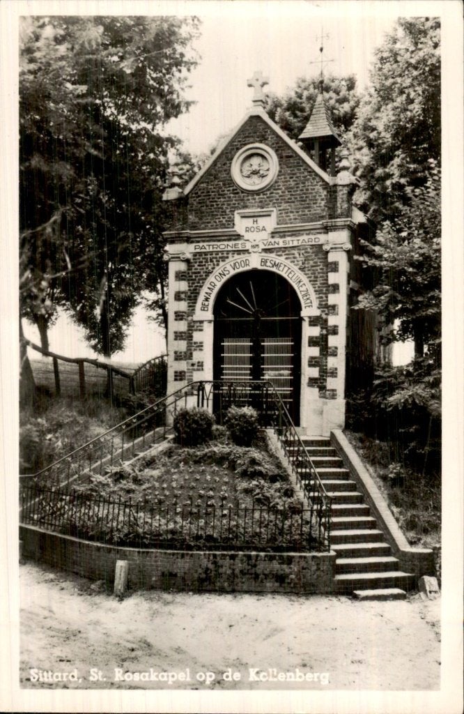 Sittard - St. Rosakapel - op de Kollenberg, Verzamelen, Ophalen of Verzenden, 1940 tot 1960, Gelopen, Limburg