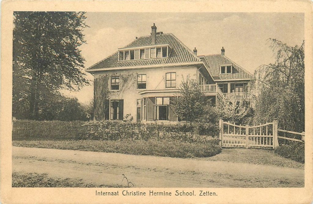 702-037-035 Zetten Internaat Christine Hermine School, Verzamelen, Verzenden, Voor 1920, Gelderland