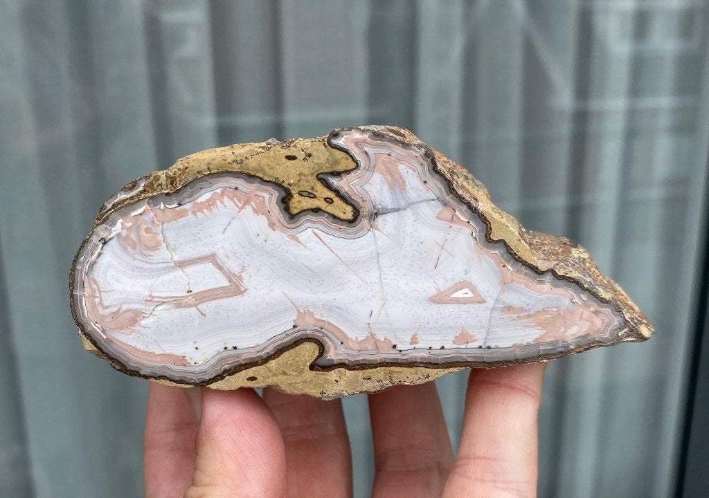 Agaat Steinbruch Setz bij Idar-Oberstein – Duitsland, Verzenden, Mineraal