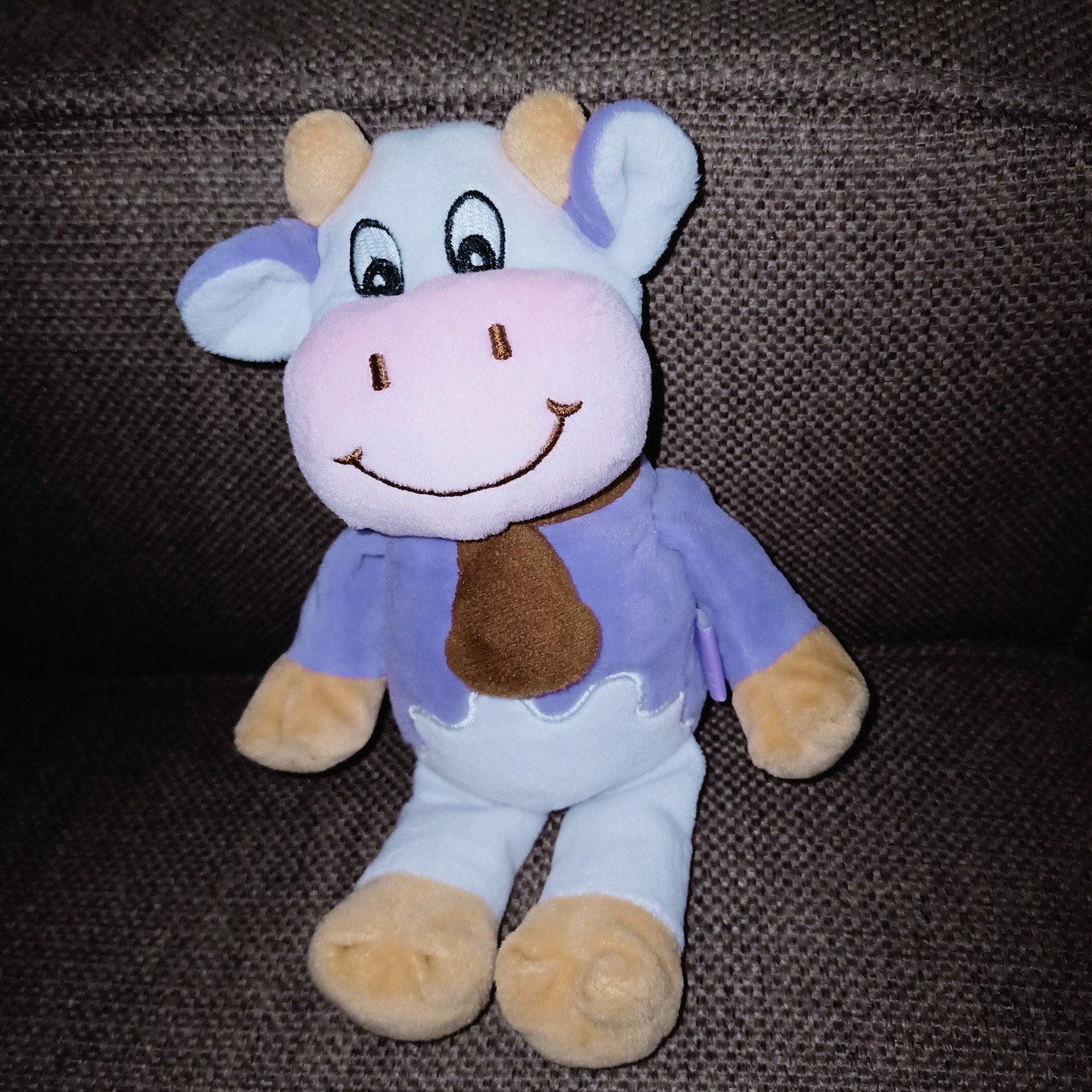 Milka koe knuffel., Paars, Overige merken, Ophalen of Verzenden, Zo goed als nieuw