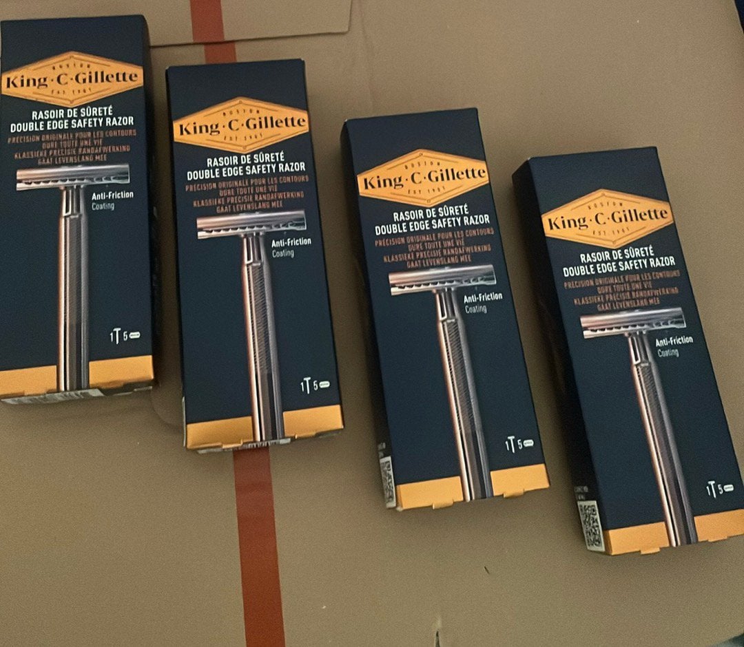 King C gillette met vijf mesjes € 10per stuk nieuw, Ophalen of Verzenden, Nieuw, Overige typen