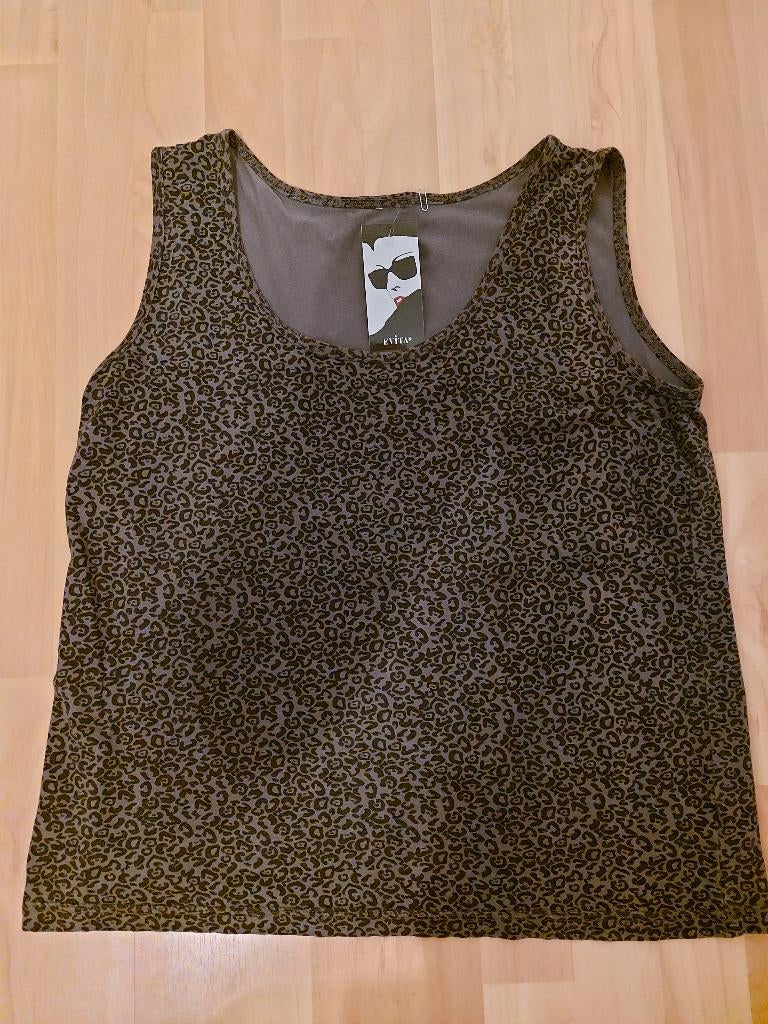 Evita - Mouwloos shirt - Maat M/L, Kleding | Dames, Maat 38/40 (M), Bruin, Nieuw, Ophalen of Verzenden