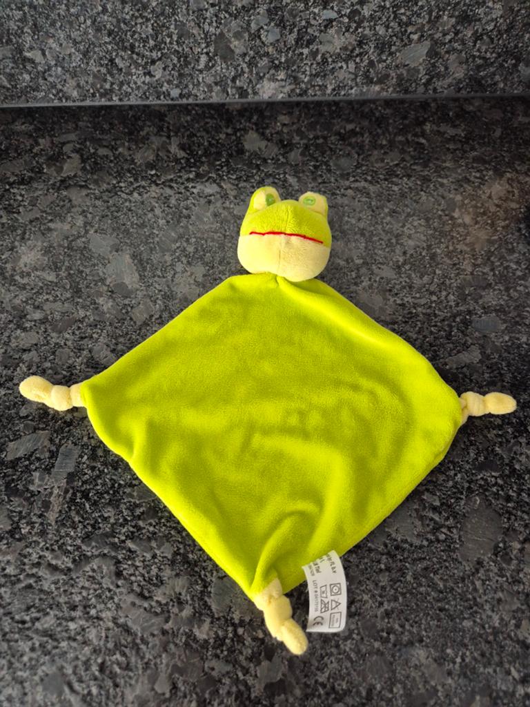 FL bv. - Knuffeldoekje Groene Kikker, Ophalen of Verzenden, Kikker