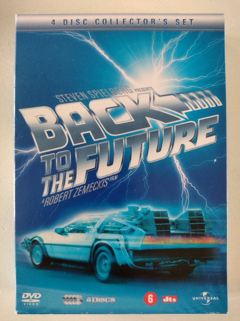 DVD trilogie + bonus, Back to the future, 4 dvd's, Vanaf 6 jaar, Ophalen, Zo goed als nieuw, Overige genres