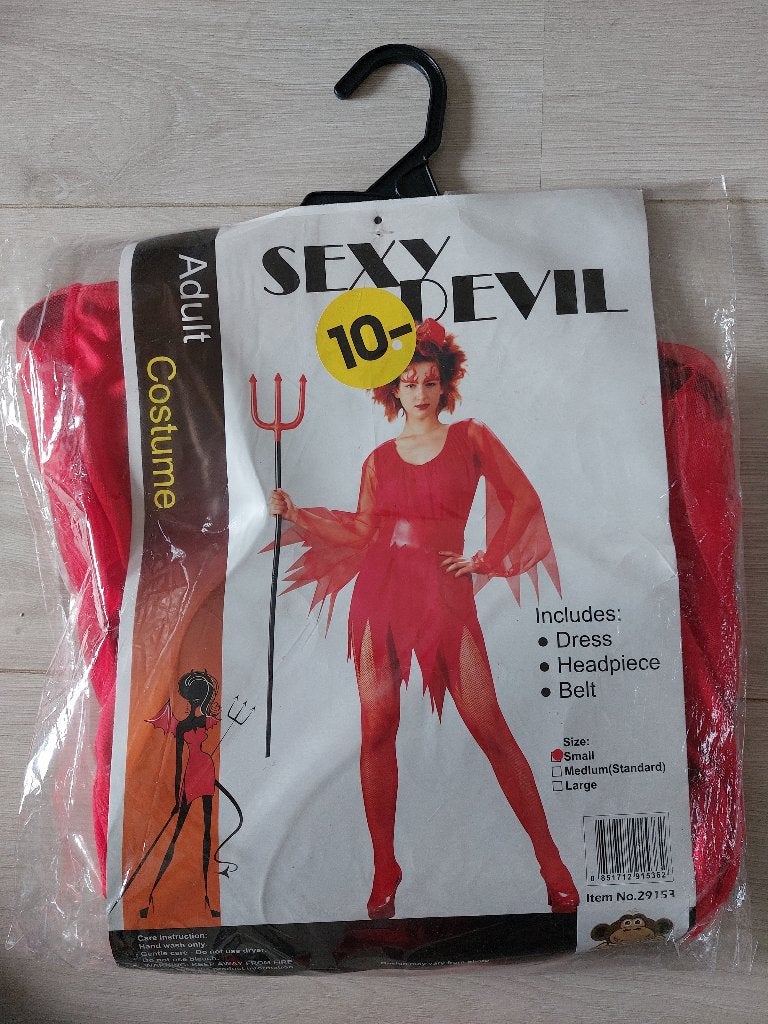Partychimp Duivelspakje - Sexy Devil - Maat S, Partychimp, Nieuw, Ophalen of Verzenden, Halloween