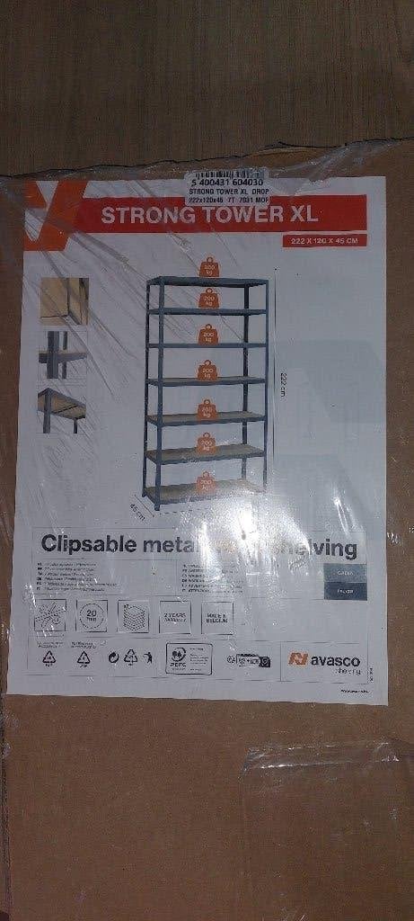 nieuwe stellingkast in verpakking 222x120x45, Ophalen of Verzenden, Nieuw