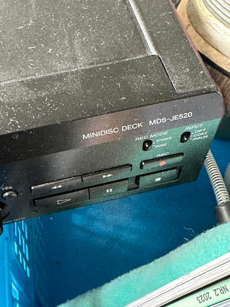 Sony Minidisc Deck MDS-JE520 - Werking onbekend, Audio, Tv en Foto, Walkmans, Discmans en Minidiscspelers, Ophalen, Minidisc-recorder