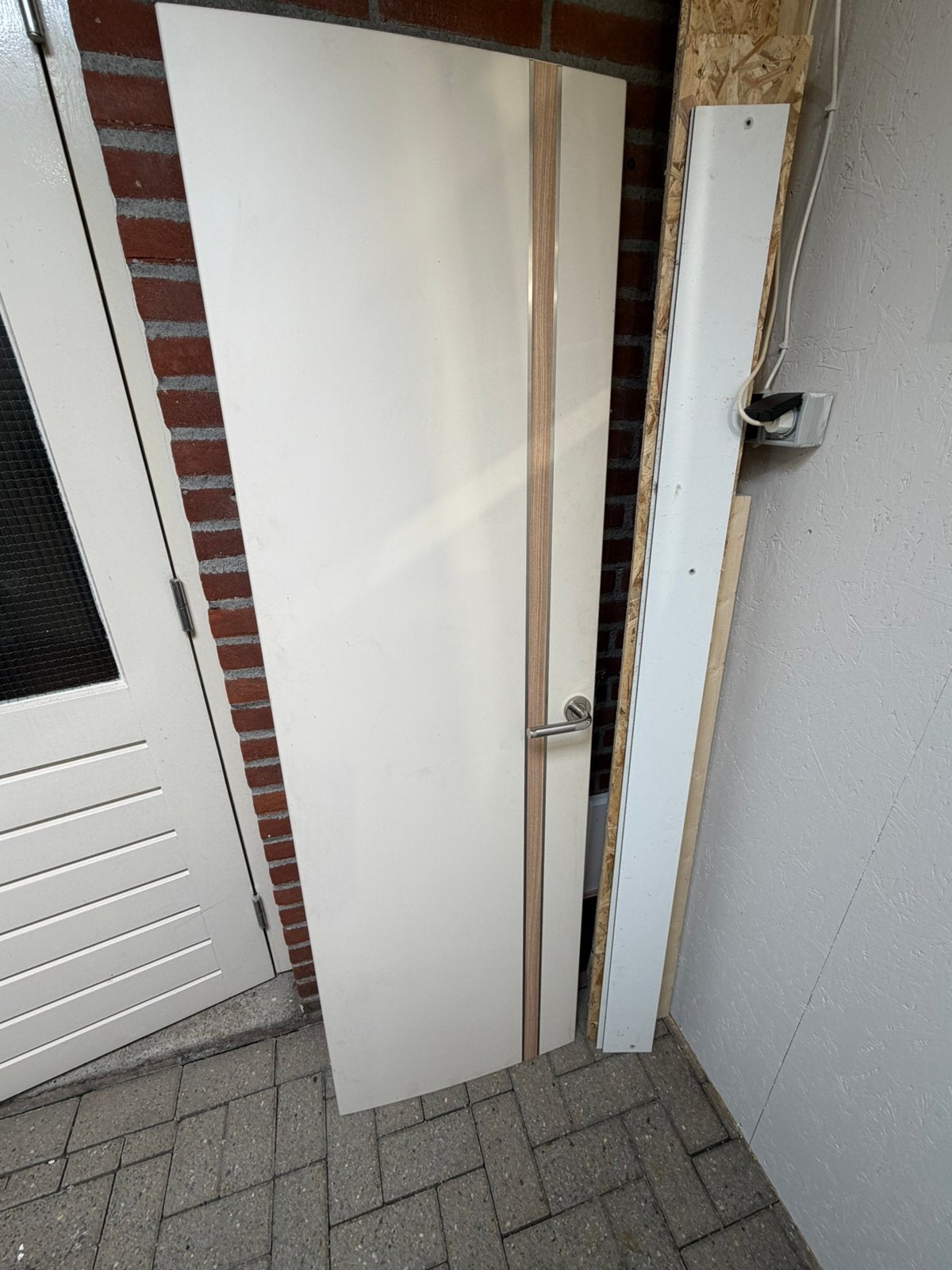 Badkamerdeur douchedeur Fendt Bianco caravan, Caravans en Kamperen, Caravan accessoires, Ophalen, Zo goed als nieuw