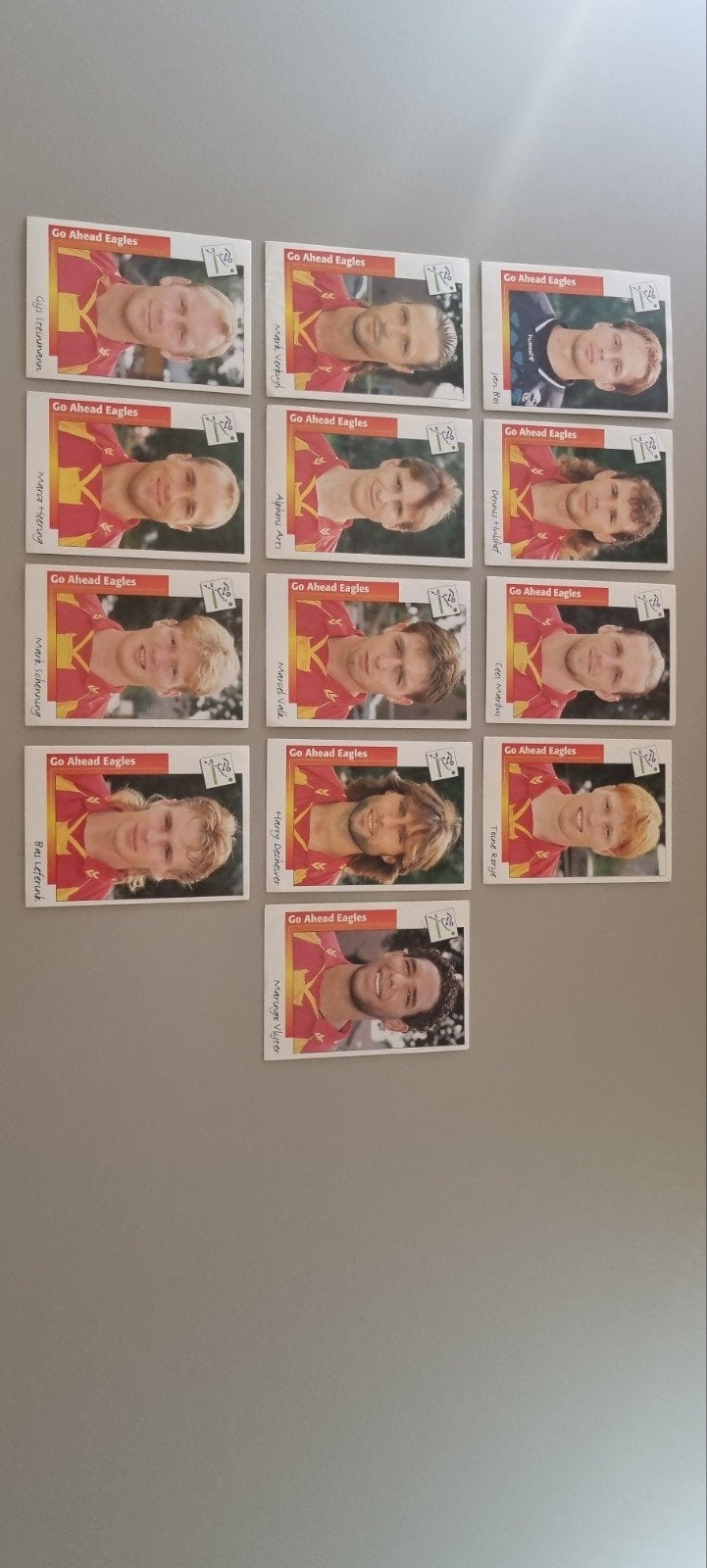 Panini Voetbal '96 - Go Ahead Eagles, Ophalen of Verzenden, Zo goed als nieuw, Overige binnenlandse clubs, Poster, Plaatje of Sticker