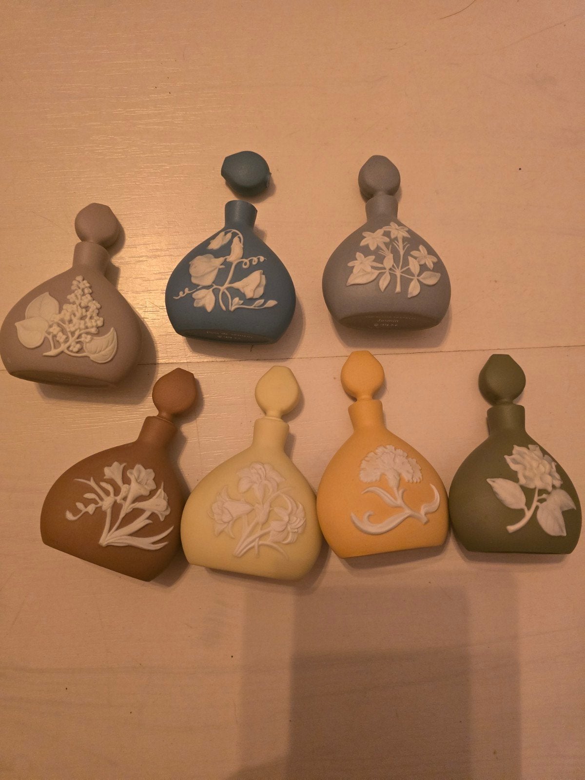 Franklin Porcelain Parfumflesjes - Bloemen Collectie 1978, Antiek en Kunst, Ophalen of Verzenden