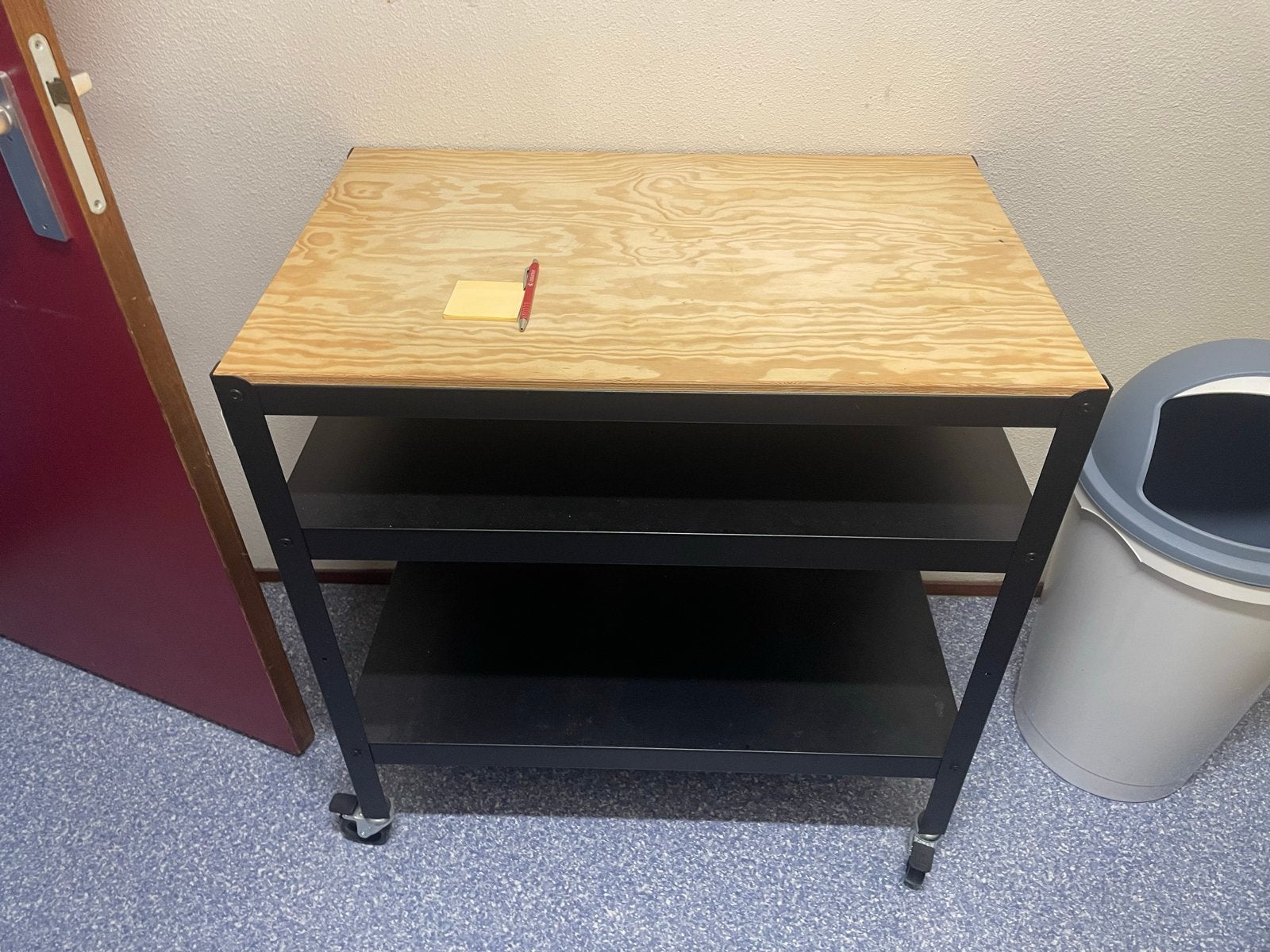 BROR Roltafel - Zwart/Grenen Triplex, Ophalen, Zo goed als nieuw
