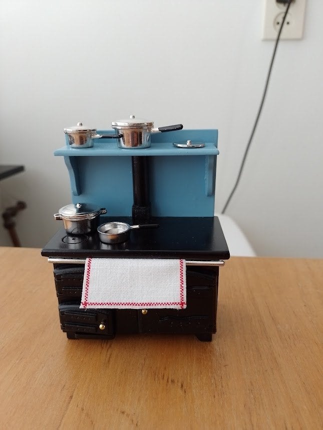 1:12 miniatuur theedoek wit rood voor poppenhuis, Verzamelen, Ophalen of Verzenden, Nieuw, Textiel