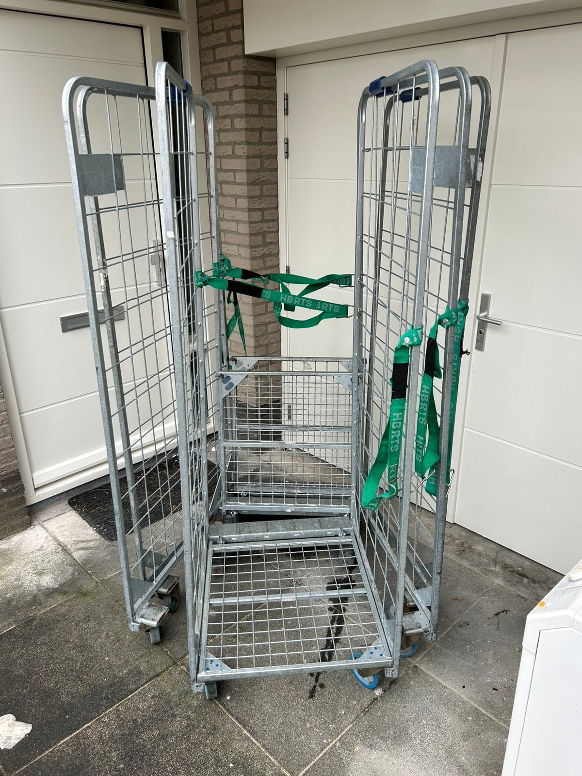 2 rolcontainers gratis ophalen, 100 liter of meer, Ophalen, Zo goed als nieuw, Transportkar