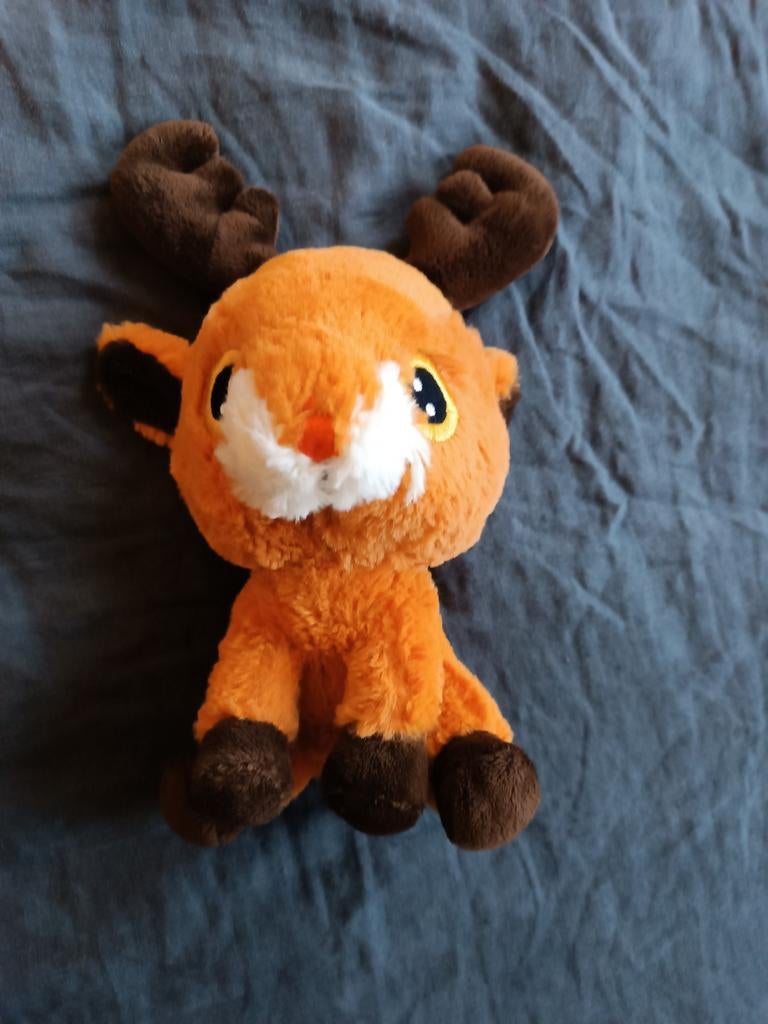 Leuke rendier knuffel van 25 cm, Kinderen en Baby's, Speelgoed | Knuffels en Pluche, Ophalen of Verzenden, Zo goed als nieuw, Overige typen