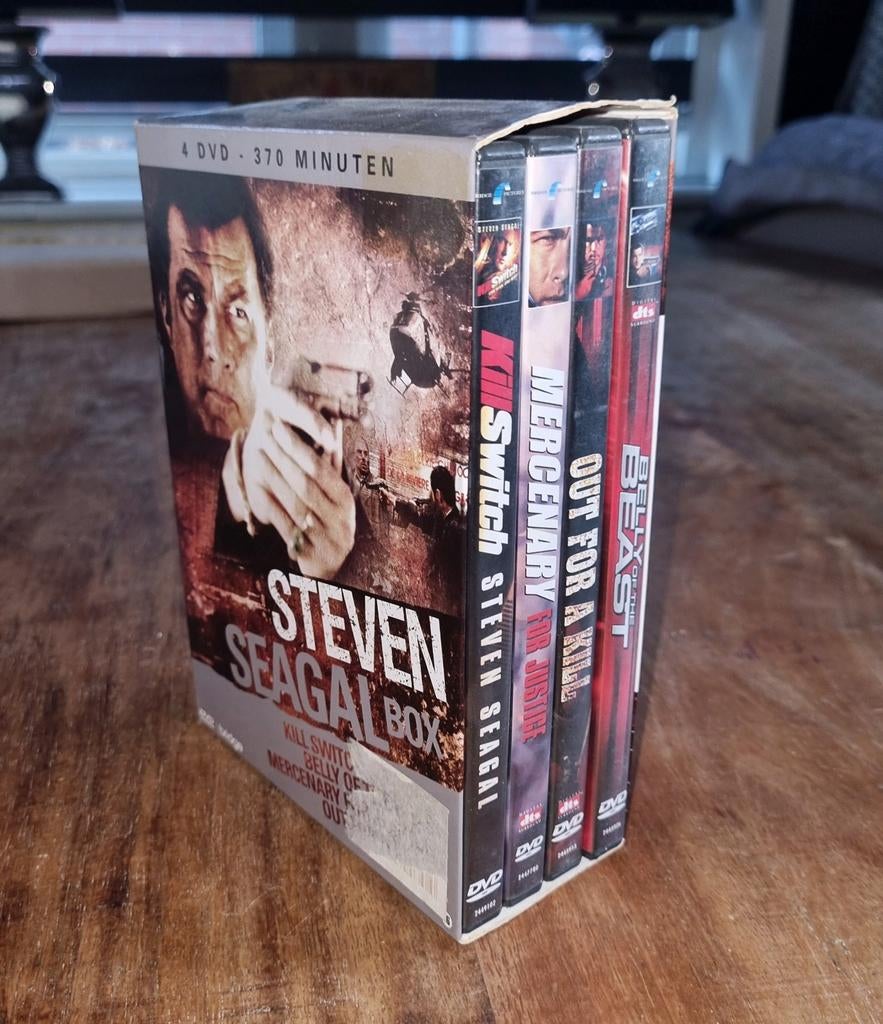 Steven Seagal Box - 4 DVD Actie Collectie, Cd's en Dvd's, Gebruikt, Vanaf 16 jaar, Boxset, Actie