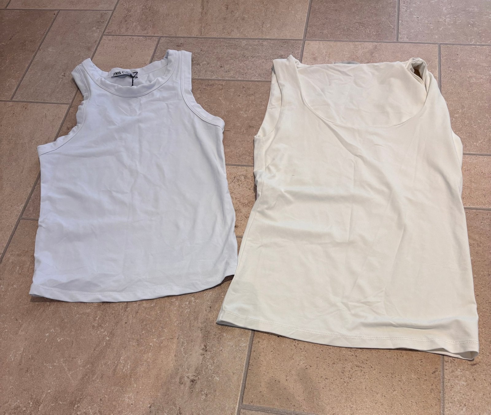 Zara top maat s, Maat 38/40 (M), Mi, Wit, Zo goed als nieuw