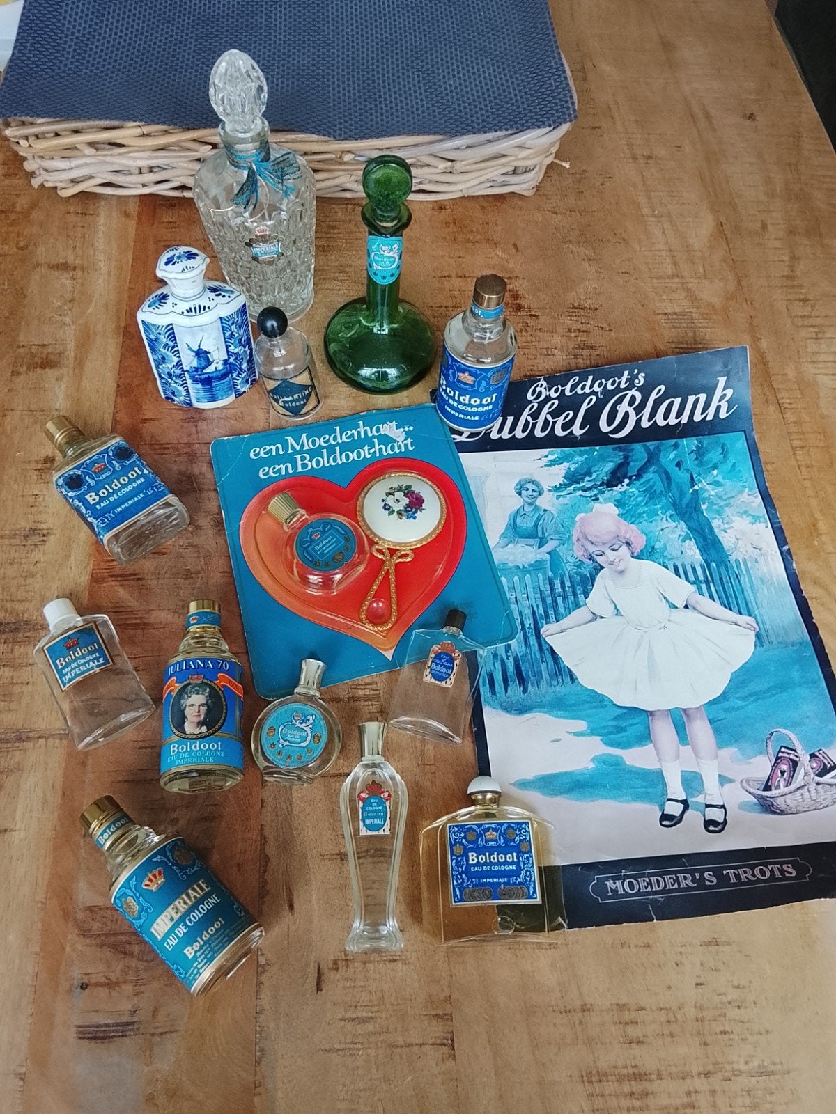 Verzameling Boldoot parfumflesjes en reclame, Verzamelen, Ophalen of Verzenden