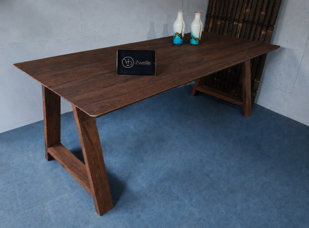 Tafel walnoten eiken noten op maat Deens ovaal recht etc, Rechthoekig, Nieuw, 200 cm of meer, 50 tot 100 cm