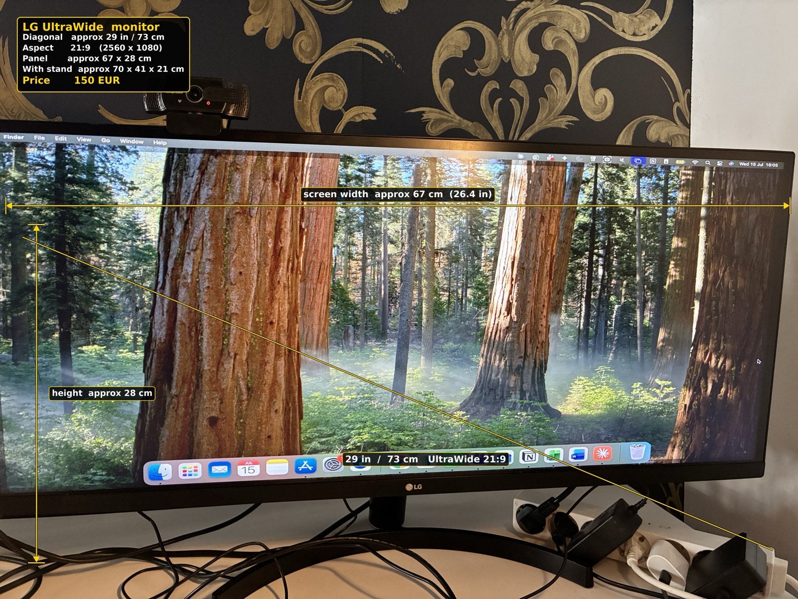 LG UltraWide Monitor 29 inch (2560x1080), Ophalen, Zo goed als nieuw, Overige typen, Onbekend