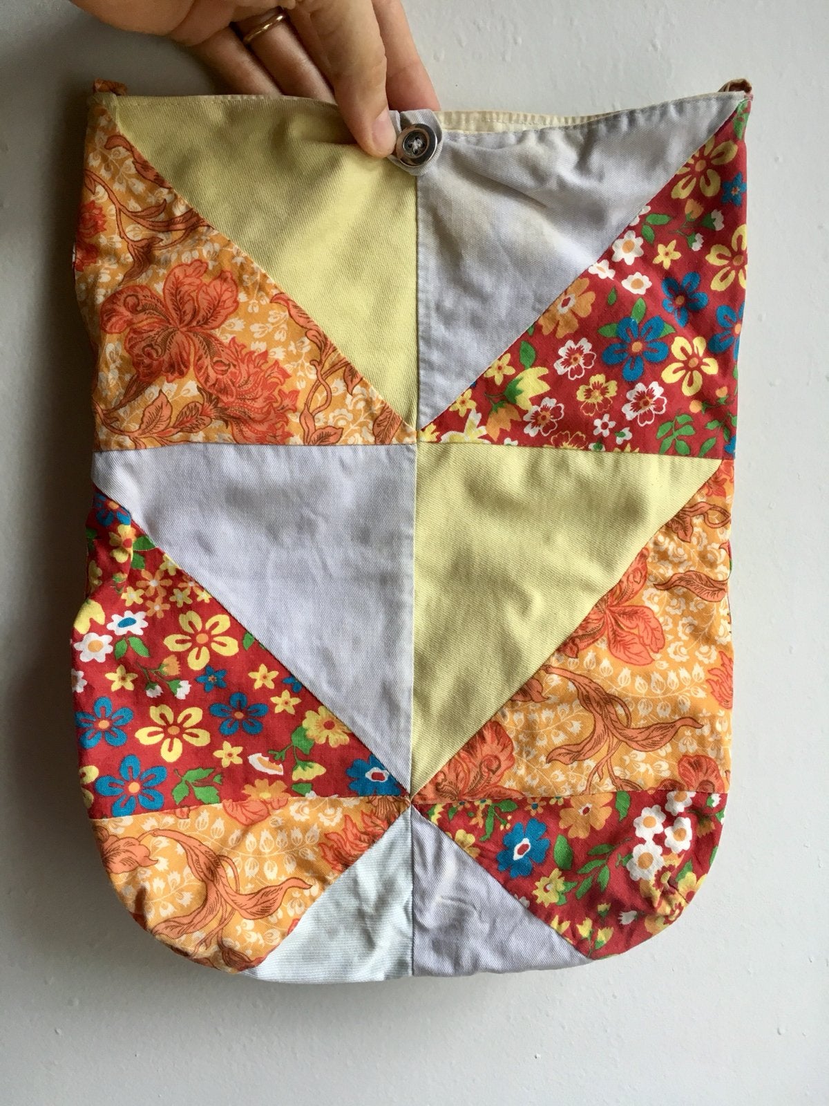 Handgemaakte Patchwork Tas - Boho Ibiza Stijl, Ophalen of Verzenden, Gebruikt, Overige kleuren, Schoudertasje