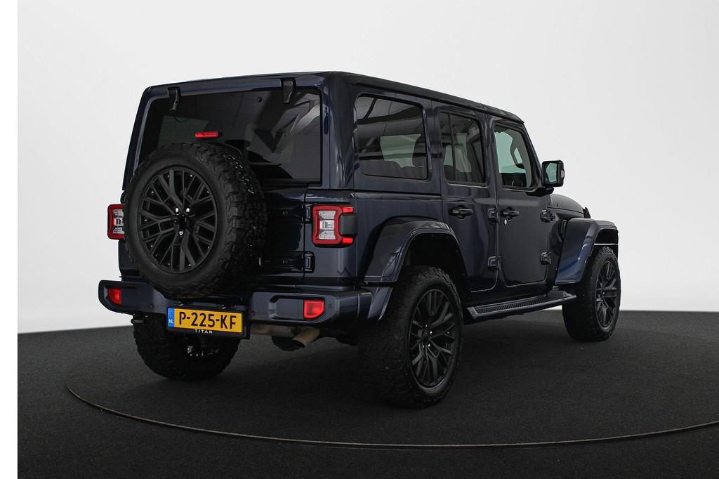 Jeep Wrangler 4xe 380pk TITAN, Auto's, Jeep, Automaat, 4 cilinders, Cabriolet, Blauw