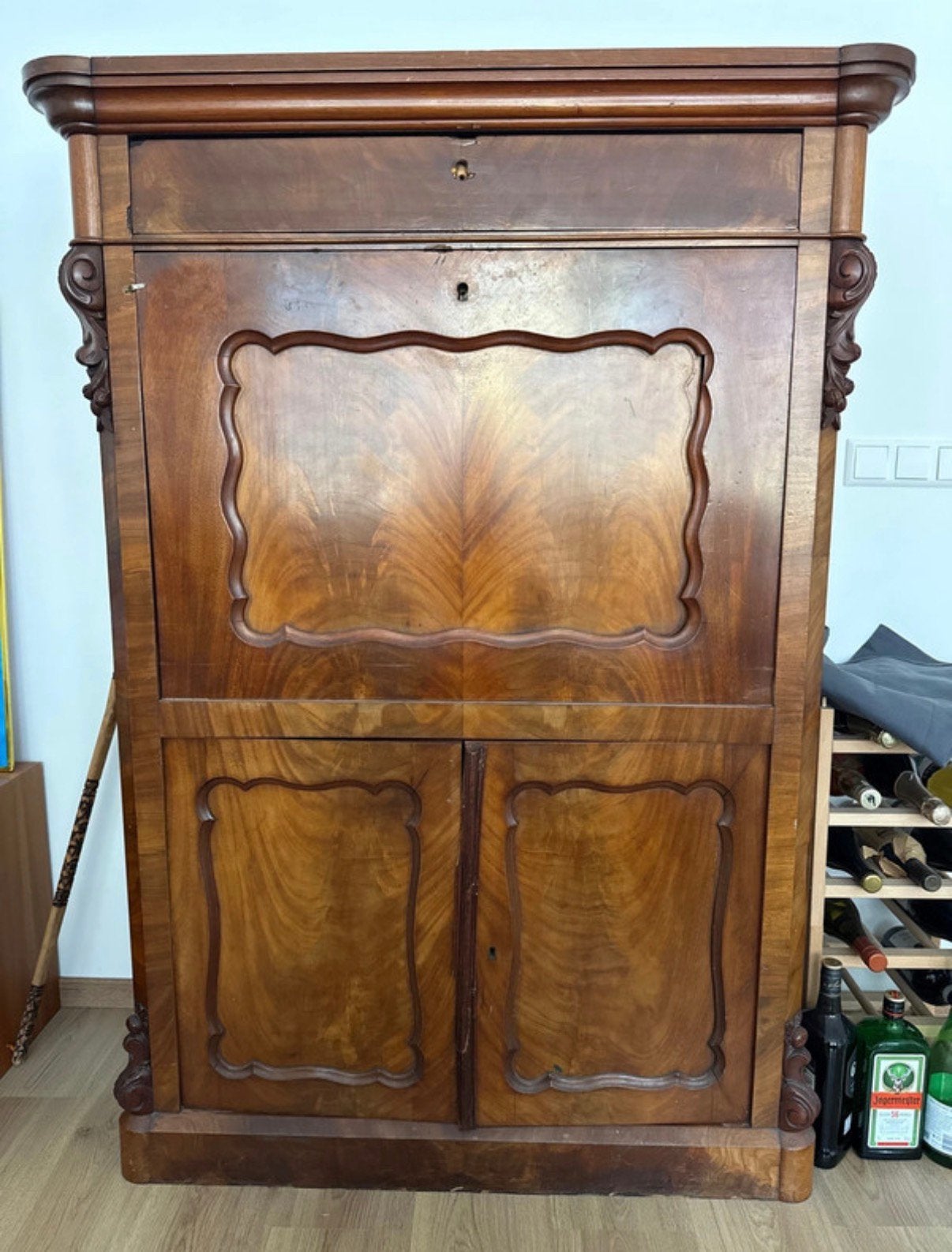 Secretaire-kast Louis Philippe-stijl, Ophalen, Gebruikt