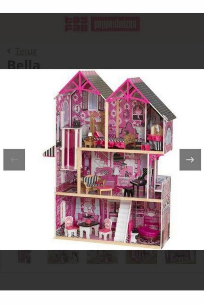 KidKraft Bella Poppenhuis - Groot en Compleet, Ophalen, Gebruikt, Poppenhuis