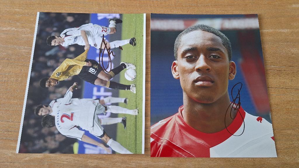 Foto 20x25 cm met handtekening; Leroy Fer # Feyenoord, Ophalen of Verzenden, Nieuw, Feyenoord, Overige typen