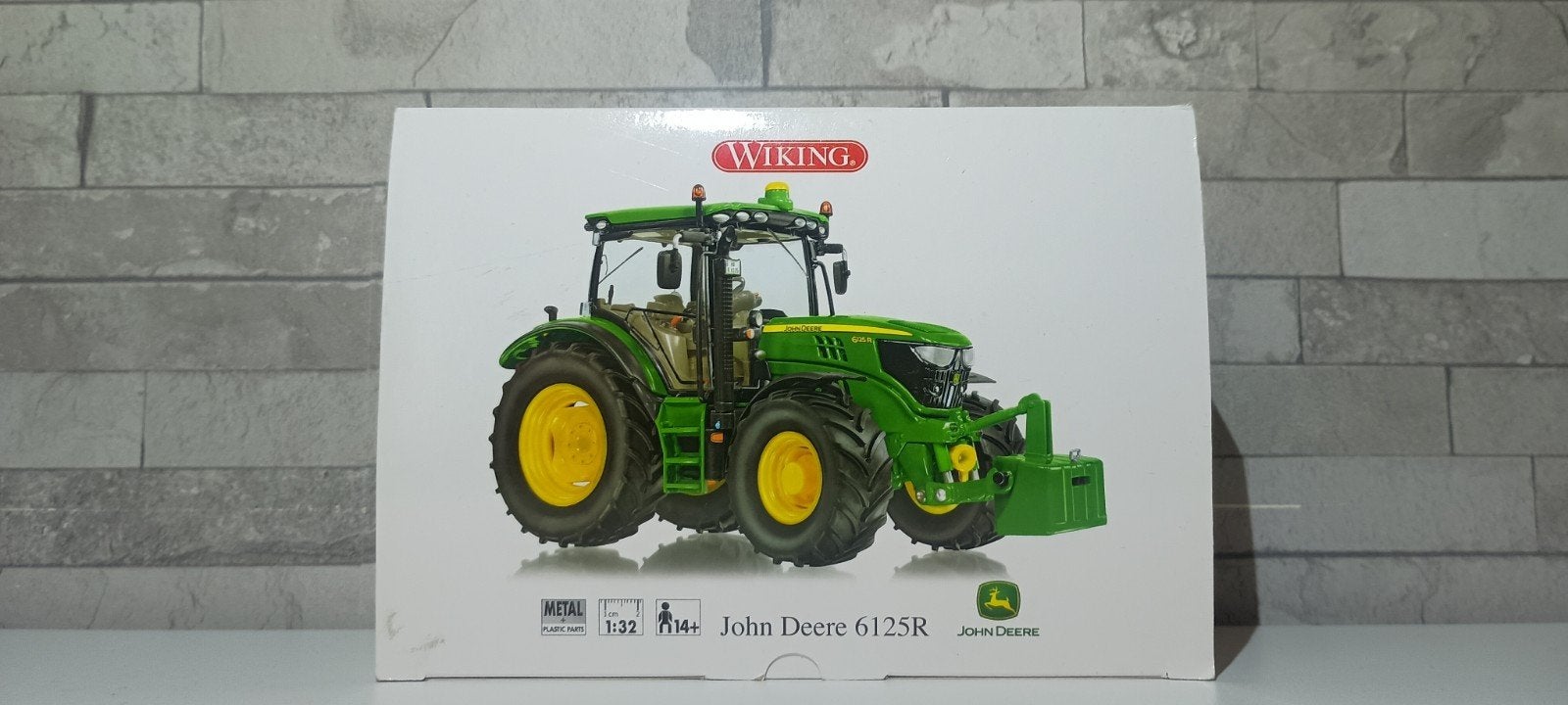 John Deere 6125R Wiking, Hobby en Vrije tijd, Modelauto's | 1:32, Ophalen of Verzenden, Nieuw, Tractor of Landbouw, Overige merken