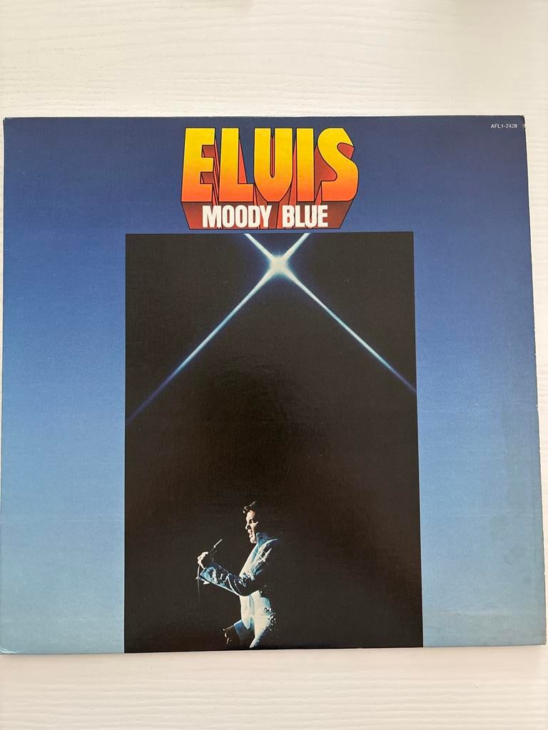 Elvis Presley - Moody Blue LP (1977), Ophalen of Verzenden, Zo goed als nieuw, Cd of Plaat