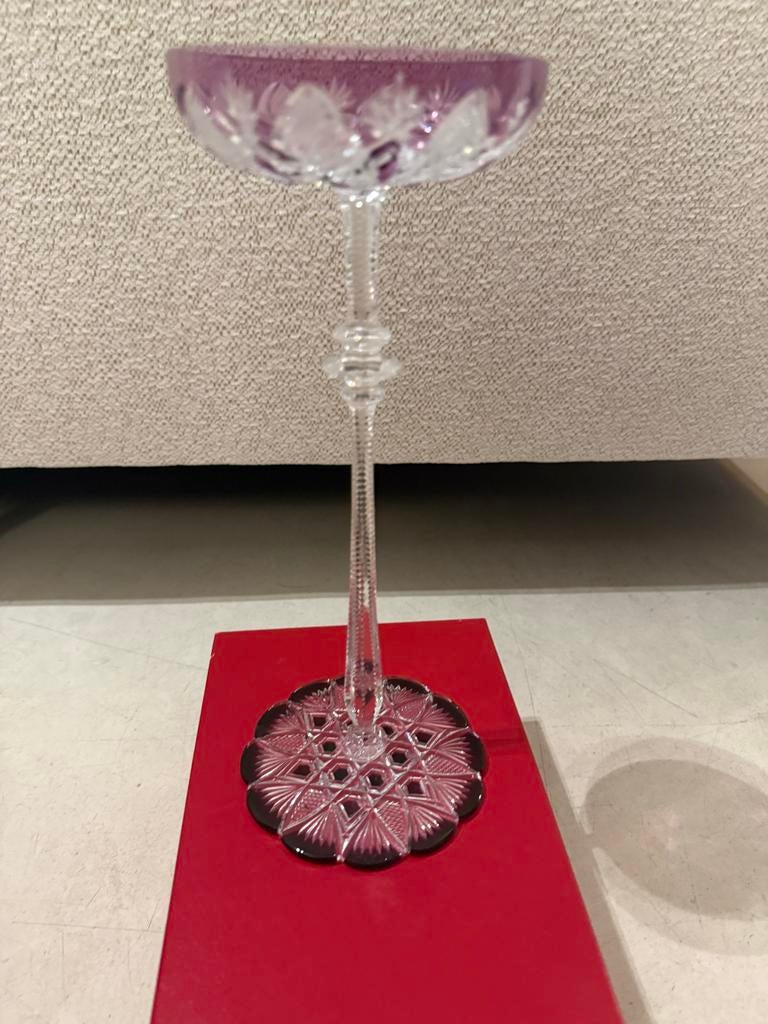 Baccarat Dominique Lahaye Verre Tsar op hoge poot, Antiek en Kunst, Ophalen