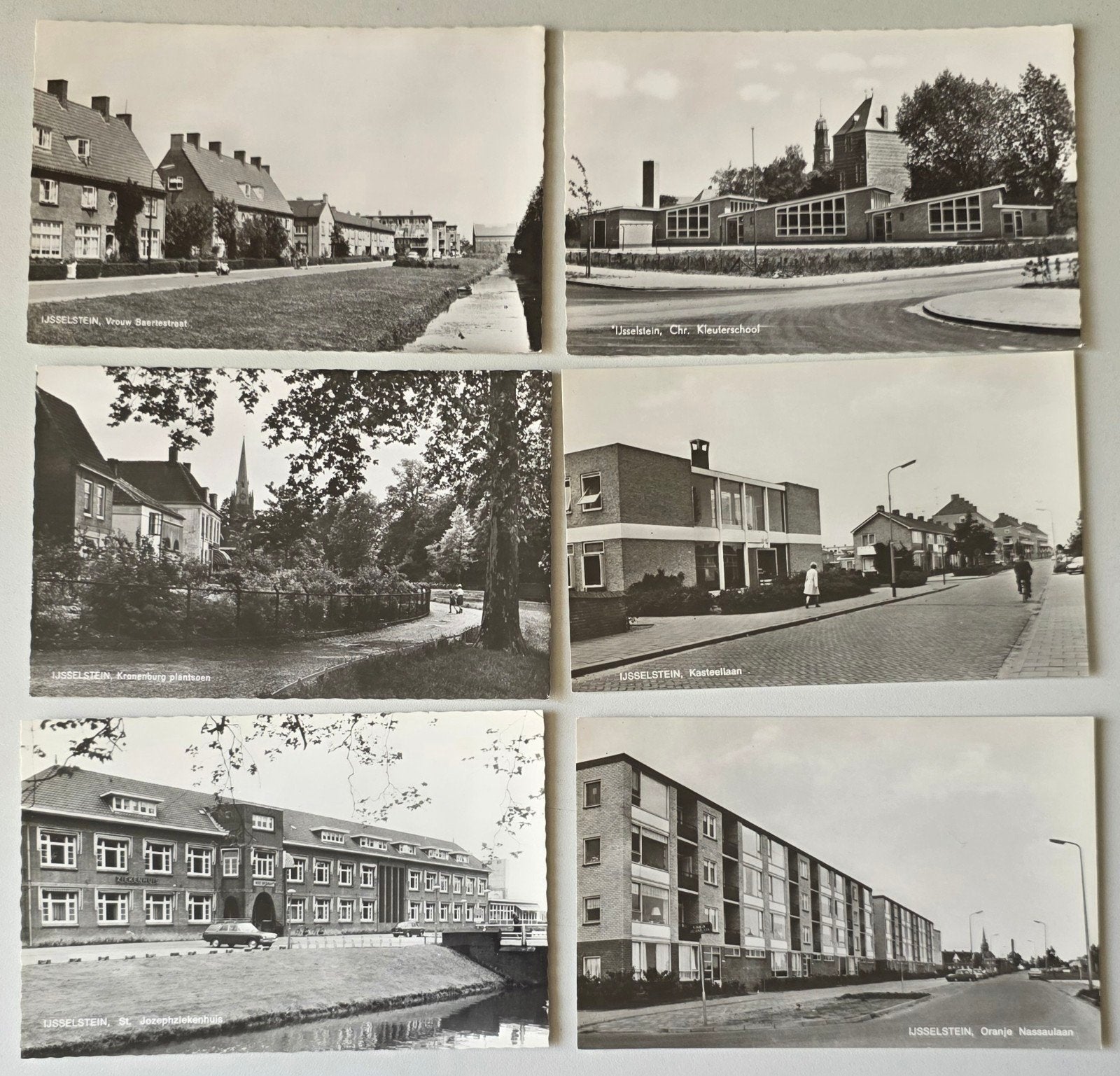 Set van 12 oude ansichtkaarten IJsselstein, Ophalen of Verzenden, 1960 tot 1980, Ongelopen, Zuid-Holland