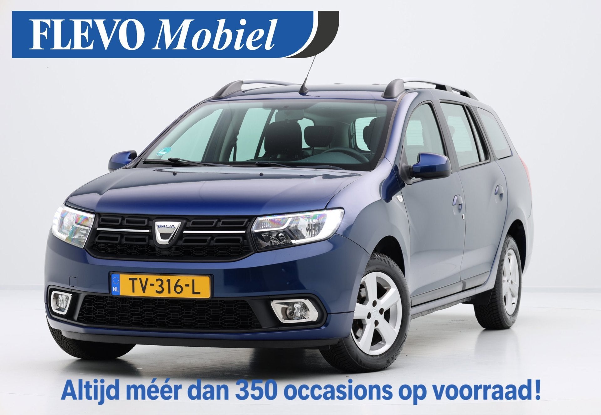 Dacia Logan MCV 0.9 TCe SL Royaal Airco|1e Eig|DAB|Cam|Navi|, Auto's, Voorwielaandrijving, Stof, Gebruikt, Euro 6