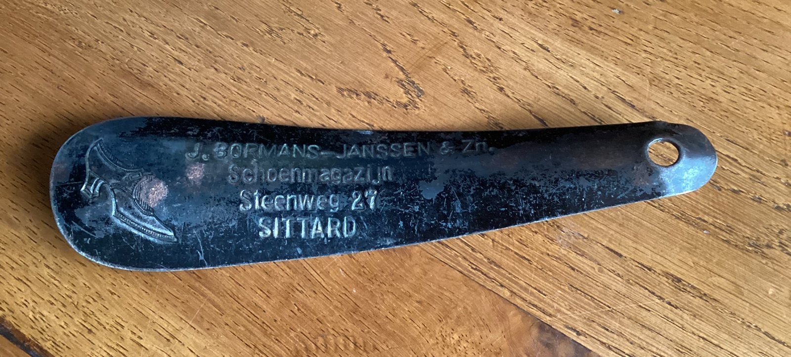 Schoenlepel vintage Bormans-Janssen Sittard, Ophalen of Verzenden
