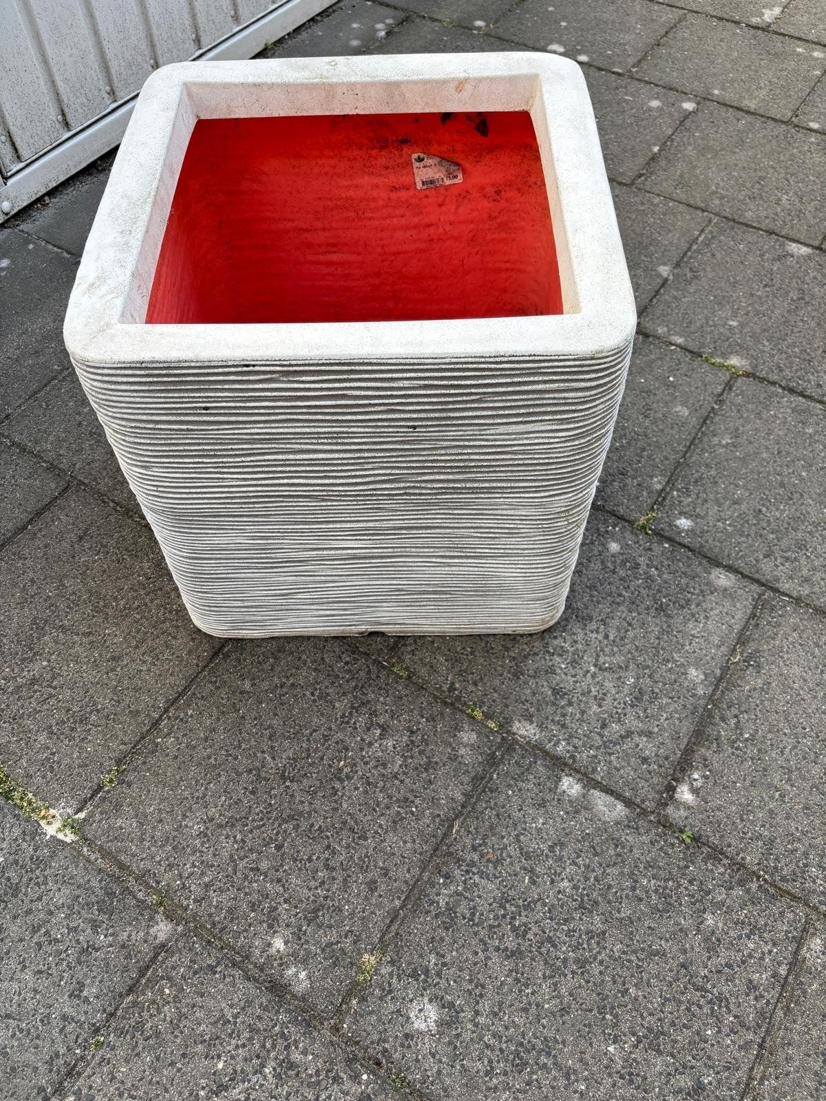 kunststof bloembak Capri Nieuw met prijskaart, Ophalen, Kunststof, Minder dan 60 cm, Vierkant