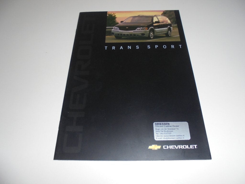 brochure Chevrolet Trans Sport  2001, Ophalen of Verzenden, Gelezen, Chevrolet