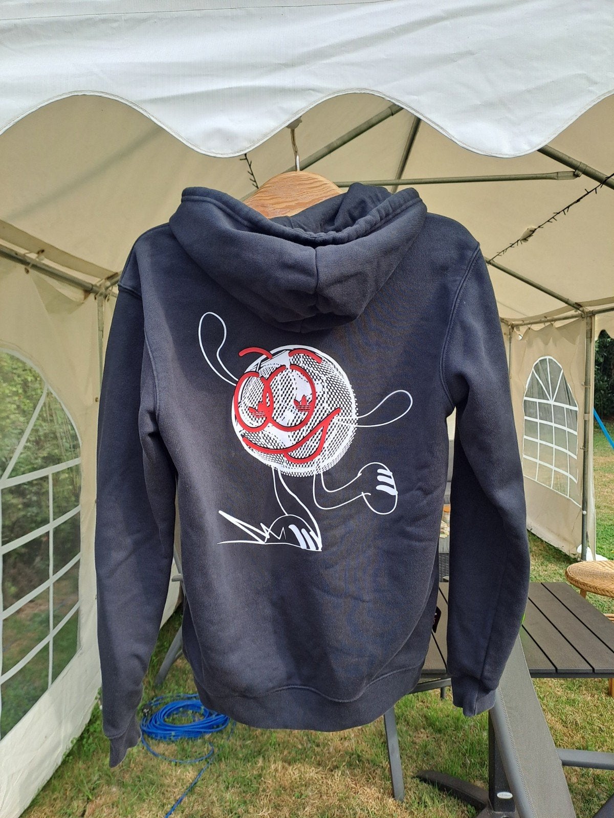 Adidas x Palace Hoodie Zwart Maat S, Verzenden, Zwart, Zo goed als nieuw, Adidas