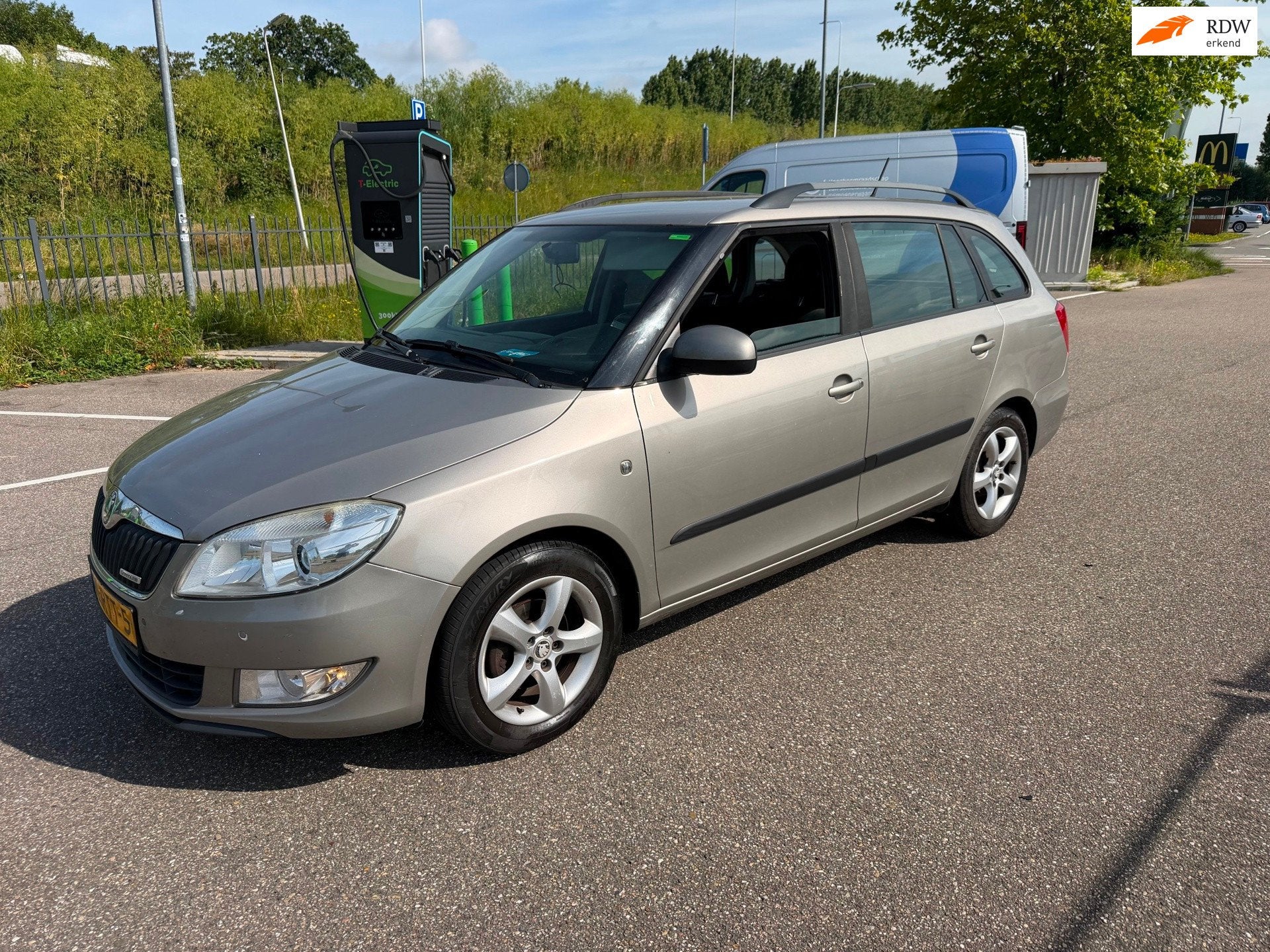 Skoda Fabia Combi 1.2 TDI Greenline!COOL AIRCO!ELECKTRISH RA, Auto's, Voorwielaandrijving, Stof, 1199 cc, Beige