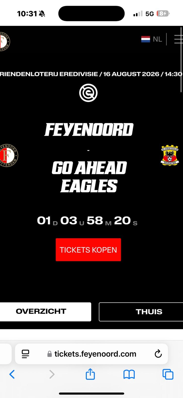 Vak U feyenoord gezocht, Tickets en Kaartjes, Sport | Voetbal, Twee personen