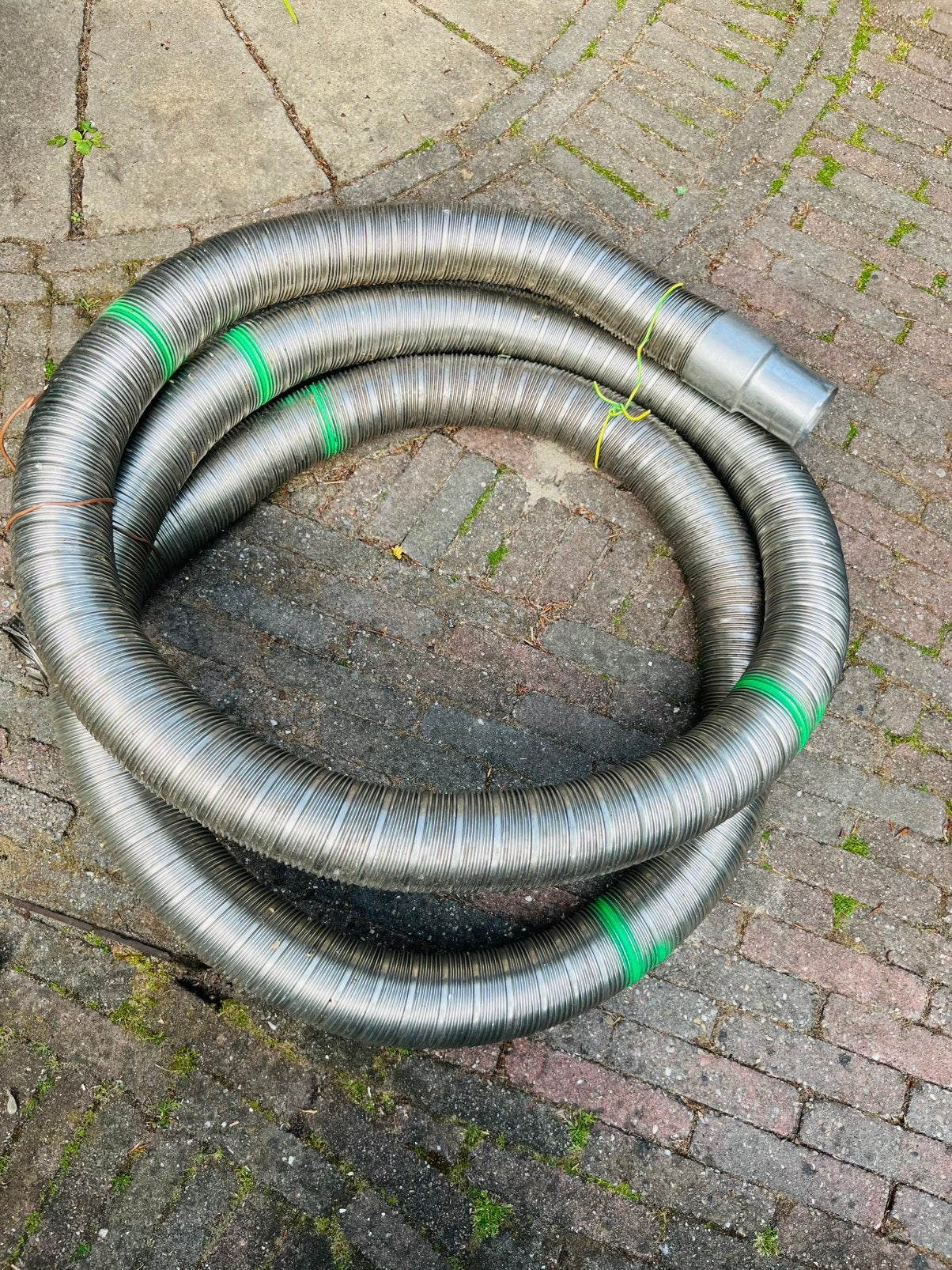 Rvs rookgasafvoer, Ophalen, Afvoer, Gebruikt, 4 tot 6 meter