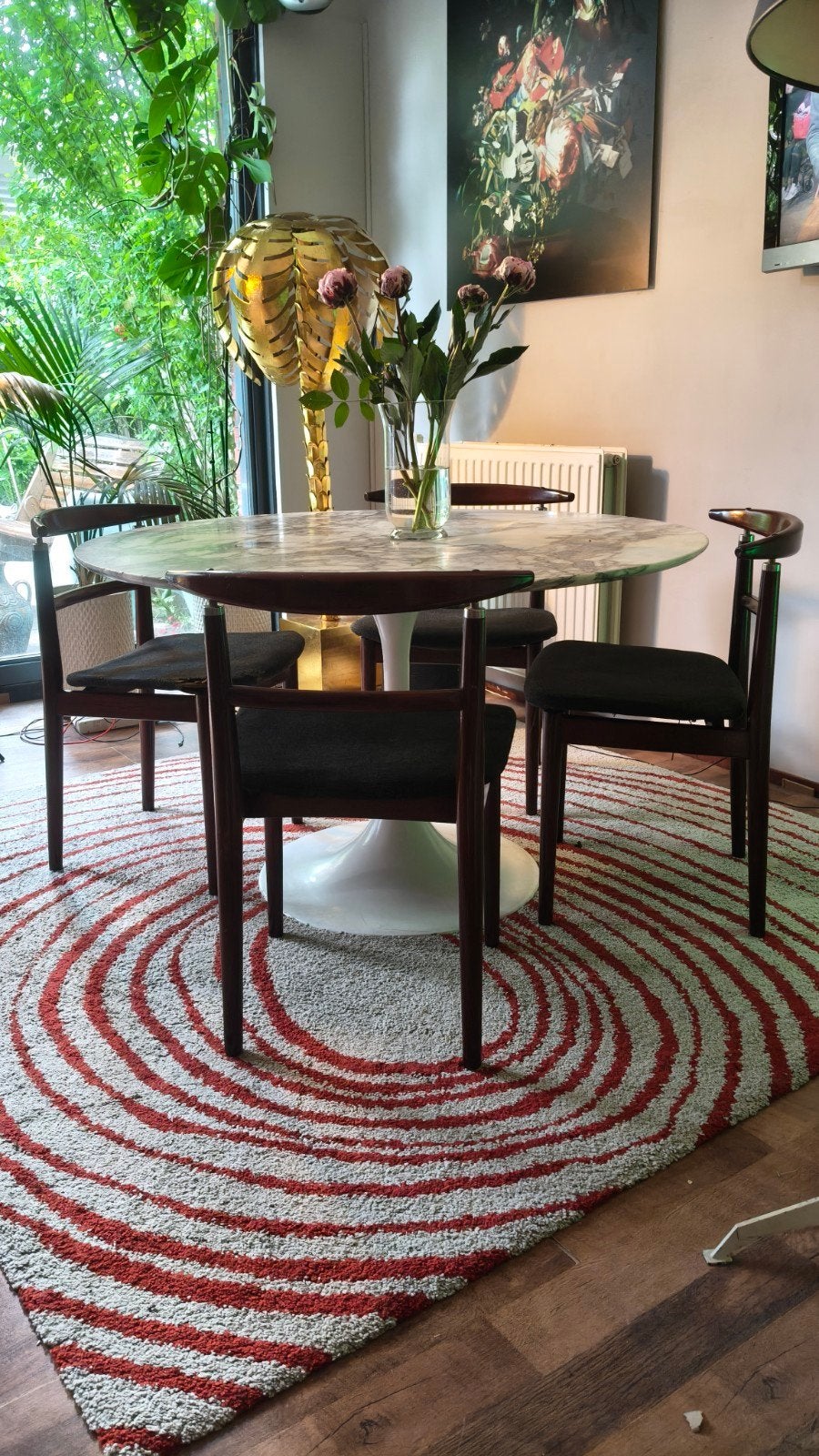 Set van 4 Sibast stoelen, Deens design jaren 60, Ophalen, Stof, Vier