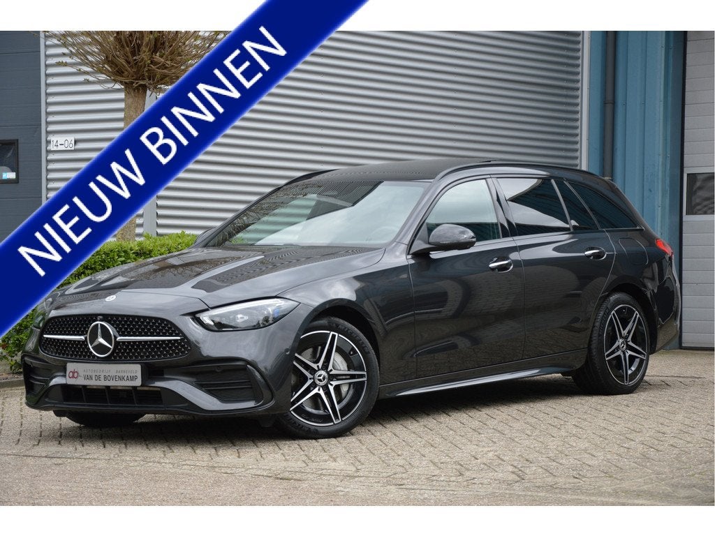 Mercedes-Benz C-Klasse Estate 300 e AMG-LINE | BURMESTER | P, Automaat, 12 maanden, Gebruikt, Zwart