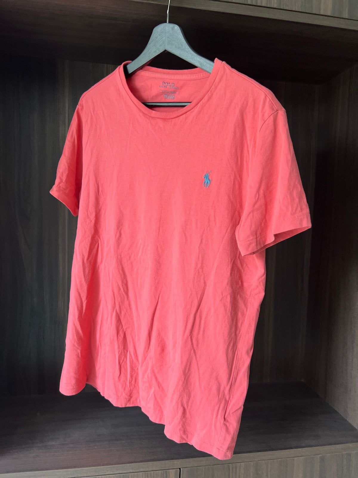 Polo Ralph Lauren T-shirt - Koraalrood - Maat S, Ophalen of Verzenden, Gedragen, Maat 46 (S) of kleiner, Overige kleuren