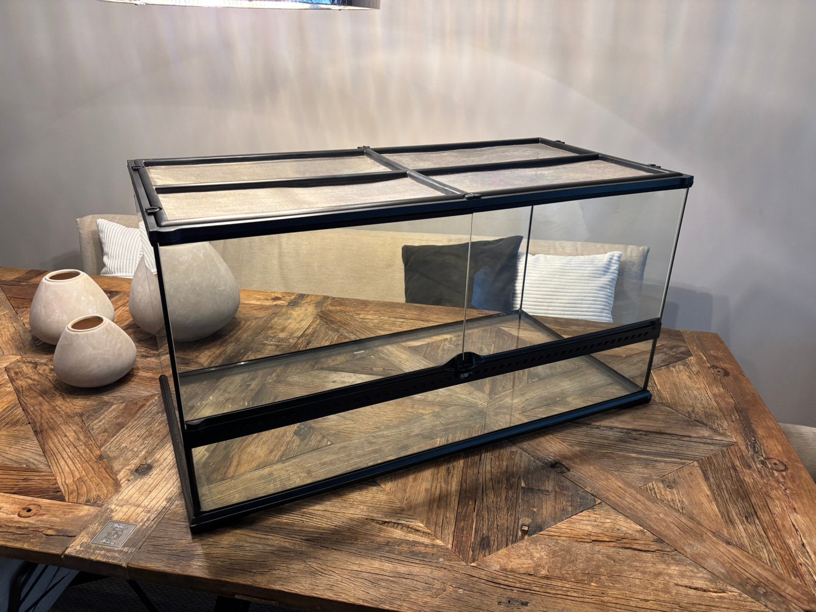 Exo terra terrarium 90x45x45cm, Ophalen, Zo goed als nieuw, Terrarium of Paludarium