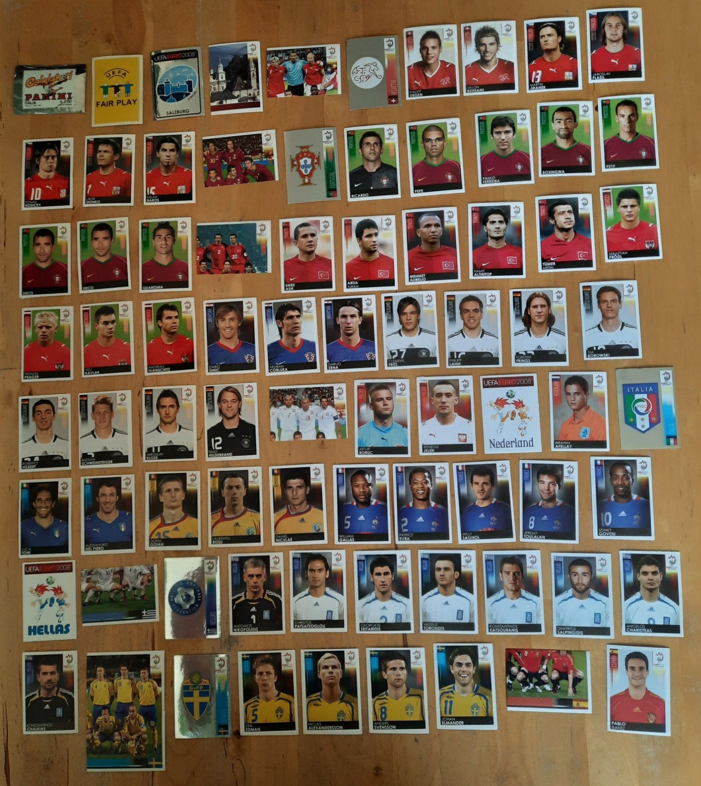 Panini voetbal stickers - Euro 2008, Ophalen of Verzenden, Gebruikt, Stickers en Plaatjes