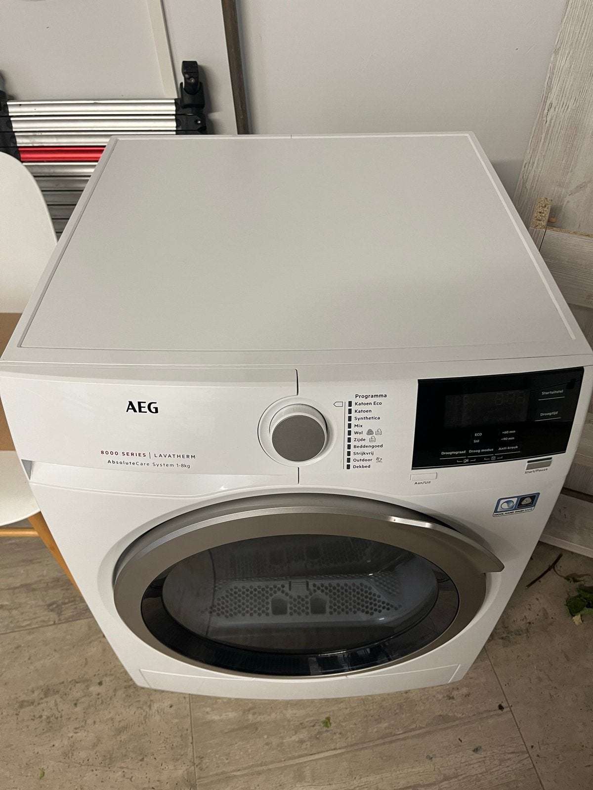 AEG Lavatherm 8000 Serie AbsoluteCare Systeem 1-8kg, 8 tot 10 kg, Ophalen of Verzenden, Zo goed als nieuw, Voorlader